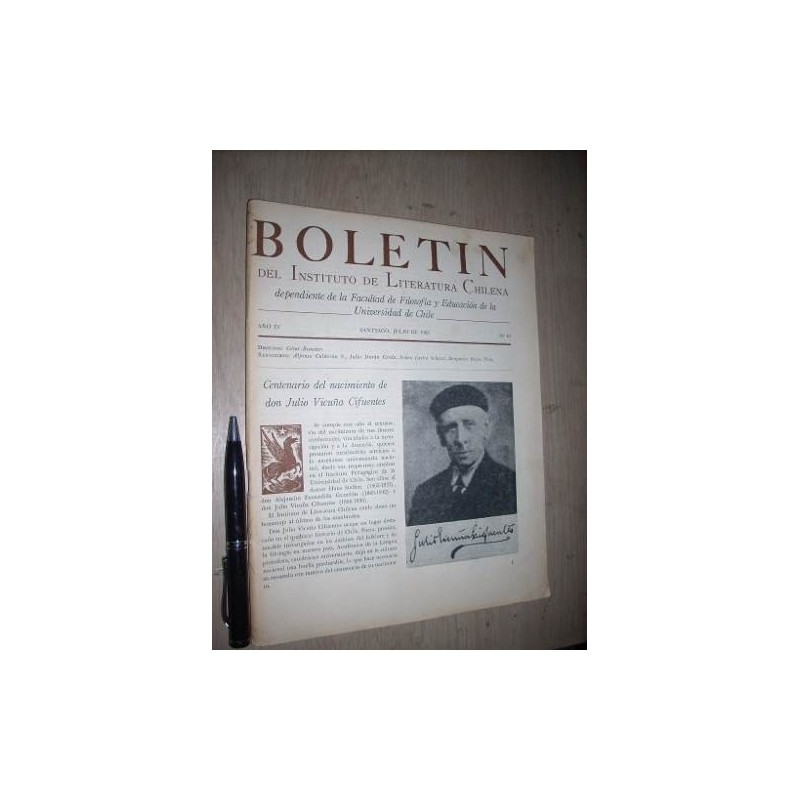 Boletín Del Instituto De Literatura Chilena 1965 Nº 10 Bueno