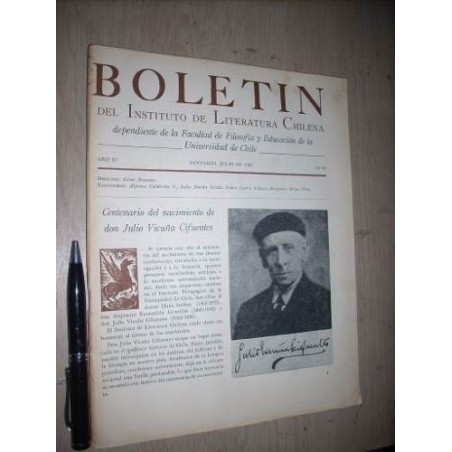 Boletín Del Instituto De Literatura Chilena 1965 Nº 10 Bueno