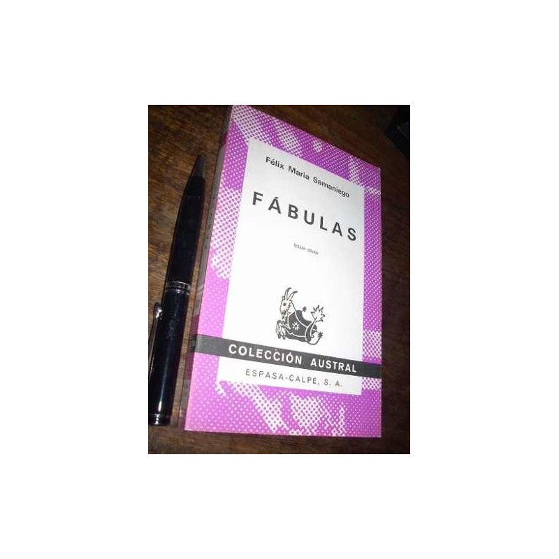 Fábulas Félix Samaniego Espasa Calpe Austral Buen Estado