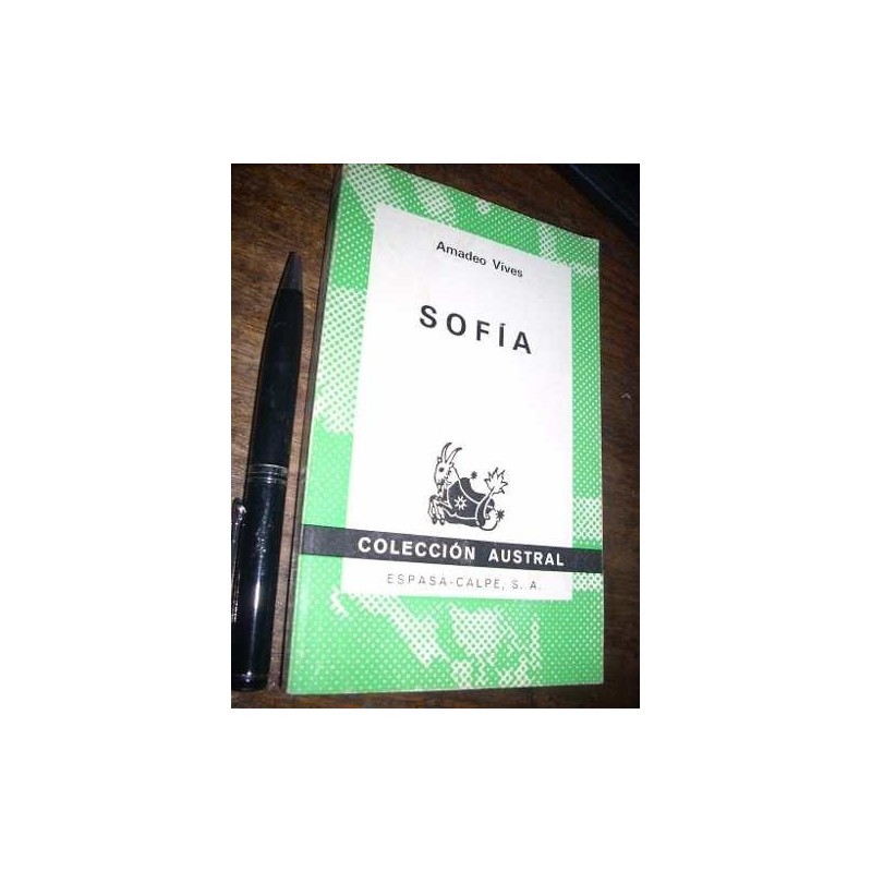 Sofía Amadeo Vives Espasa Calpe Austral Buen Estado
