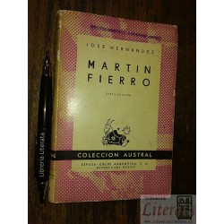 Martin Fierro José Hernández Ed. Espasa Calpe Austral