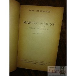 Martin Fierro José Hernández Ed. Espasa Calpe Austral