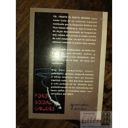 Yo frente al nuevo mundo Foro Social Chileno Apostrophes edi